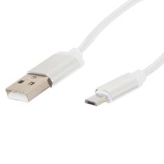 Дата-кабель DCC028 microUSB цвет белый Oxion
