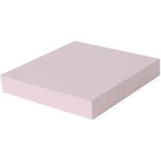 Полка мебельная прямая 230x235x38 мм, МДФ, цвет розовый Spaceo
