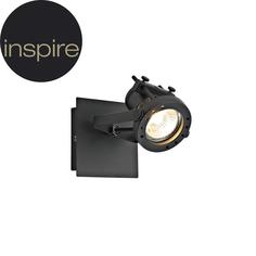 Спот поворотный Technic 1 лампа 0.5 м² цвет чёрный Inspire