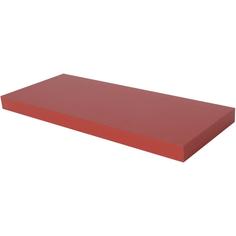 Полка мебельная прямая 800x235x38 мм, МДФ, цвет красный Spaceo