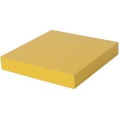 Полка мебельная прямая 230x235x38 мм, МДФ, цвет жёлтый Spaceo