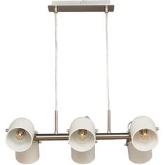 Люстра Arudlis 6хE27х60 Вт цвет белый/никель Lumion