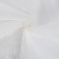 Тюль 1 п/м «Цветы» вышивка 280 см цвет молочный Garden
