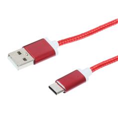 Кабель Oxion USB Type-C 1.5 м, цвет красный
