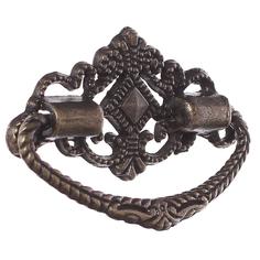 Ручка мебельная декоративная 057 30х50 см, цвет бронза, 2 шт. ЛЕВША