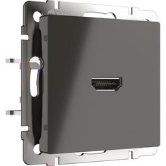 Розетка HDMI встраиваемая Werkel WL07-60-11, цвет коричневый