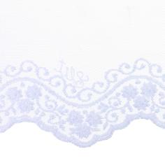 Тюль с вышивкой «Лидия» сетка 290 см цвет белый Elit Home