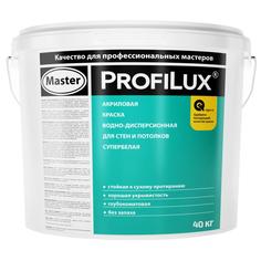 Краска для стен и потолков Profilux цвет белый 40 кг