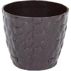 Кашпо Idea Камни ø15 h13 см v1.4 л пластик коричневый