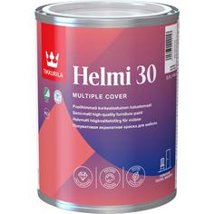 Краска для колеровки для мебели Tikkurila Helmi 30 прозрачная база 0.9 л