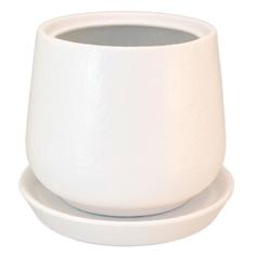 Горшок цветочный Gonchar Скарлет ø12 h13 см v1.2 л керамика белый Гончар