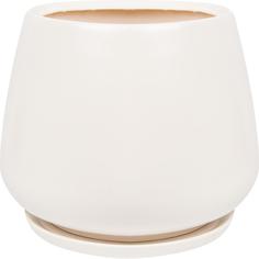 Горшок цветочный Gonchar Скарлет ø28 h31 см v15 л керамика белый Гончар