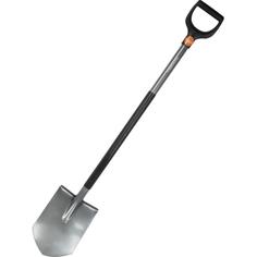 Лопата штыковая Fiskars Solid Prof 121 см сталь, с черенком
