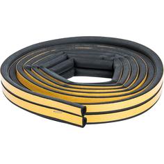 Уплотнитель для металлических дверей Axton D-профиль 12х10 мм 6 м, цвет чёрный