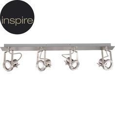 Спот поворотный Technic 4 лампы 8.4 м² цвет хром Inspire
