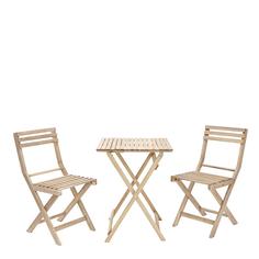 Набор садовой мебели Naterial Origami складной акация: стол и 2 стула