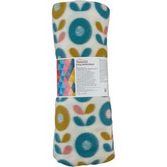 Плед «Motive», 130х170 см, флис, цвет жёлтый/синий