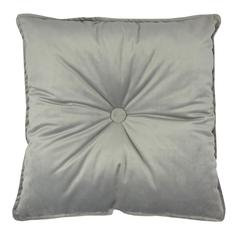 Подушка Бархат 43х43 см серая Linen Way