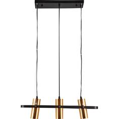 Светильник подвесной Claire 3714/3, 3 лампы, 7.5 м², цвет матовый чёрный/золотой Lumion