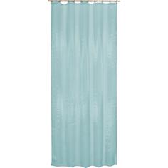 Тюль на ленте, 140x260 см, однотон, цвет голубой