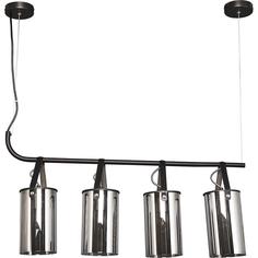 Люстра подвесная «Тетро», 4 лампы, 8 м², цвет чёрный Demarkt