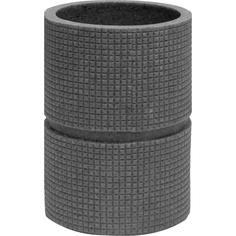 Стакан для зубных щёток «Nero» полирезина цвет серый Fixsen