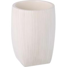 Стакан для зубных щёток «Balk» полирезина цвет бежевый Fixsen