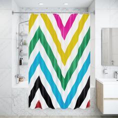 Штора для ванны Twist 180x200 см, полиэстер Fixsen