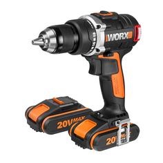 Дрель-шуруповерт бесщеточная Worx WX175, 20 В Li-ion 2x2 Ач