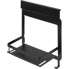 Полка для рейлинга подвесная Lund с 3 крючками цвет чёрный Swensa