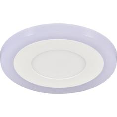 Светильник точечный светодиодный встраиваемый Gauss Backlight RGB BL415 под отверстие 85 мм, 1.5 м², RGB, цвет белый