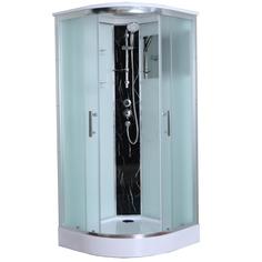 Душевая кабина Marble Black 90x90 см низкий поддон