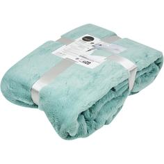 Плед Inspire Enalie 130x180 см искусственный мех цвет светло-бирюзовый