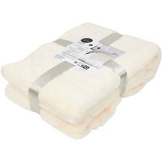 Плед Enalie 130x180 см искусственный мех цвет кремовый Inspire