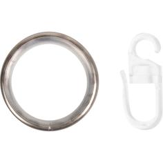 Кольцо с крючком Inspire, металл, цвет никель, 2 см, 10 шт.