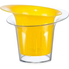 Кашпо для орхидей Idea Адель ø19 h17 см v1 л пластик жёлтый