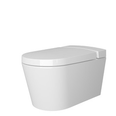 Унитаз подвесной безободковый VitrA Nest с биде горизонтальный выпуск