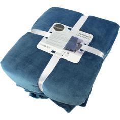 Плед Flamingo 200x220 см микрофибра цвет синий Inspire