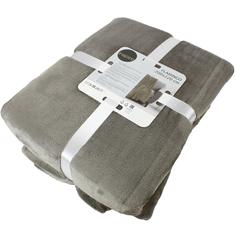 Плед Flamingo 200x220 см микрофибра цвет серо-бежевый Inspire