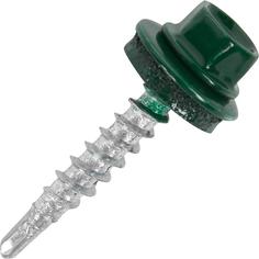 Саморезы кровельные RAL6005 зеленые 4.8x28, 60 шт. Tech Krep