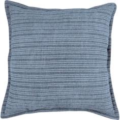 Подушка «Джини» 43x43 см цвет синий Linen Way