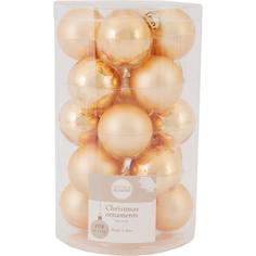 Набор ёлочных шаров 4 см стекло цвет золотой, 20 шт. House of Seasons