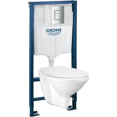 Комплект инсталляция с унитазом и кнопкой Grohe Solido