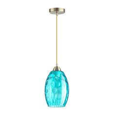 Светильник подвесной Sapphire, 1 лампа, 3 м², цвет голубой Lumion