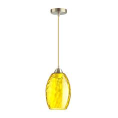 Светильник подвесной Sapphire, 1 лампа, 3 м², цвет золотой/жёлтый Lumion