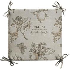 Галета на табурет "Лимоны" 35х35 см Linen Way