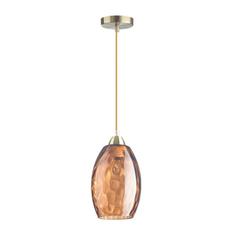 Светильник подвесной Sapphire, 1 лампа, 3 м², цвет коричневый Lumion