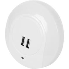 Ночник-сетевой адаптер с 2 USB-разъёмами Gauss