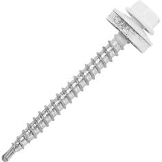 Саморезы кровельные RAL9003 белые 4.8x51, 60 шт. НЕВСКИЙ КРЕПЕЖ