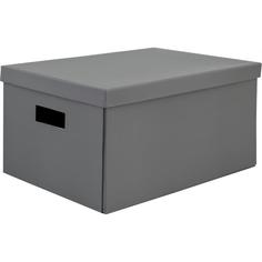 Коробка складная 40х28х20 см картон цвет серый Storidea